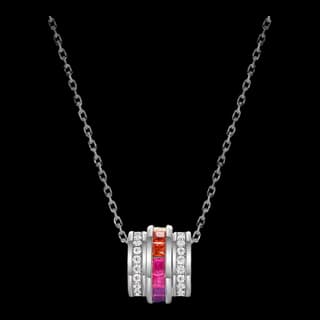 S925 Sterling Silver Multicolor Zircon Necklace — JKW-C775B2E59A00-V001