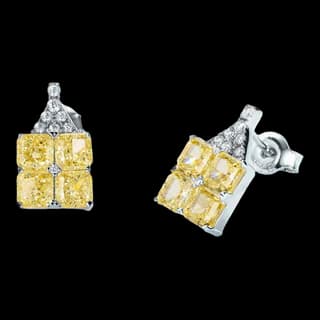 S925 Sterling Silver High-Carbon Diamond Stud Earrings (Pair) — JKW-14E0EF6548E7-V001