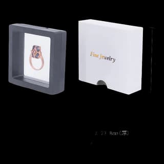 White Drawer Jewelry Packaging Box with PE Display Film