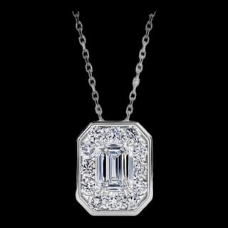 S925 Sterling Silver Lab-Grown Diamond Necklace — JKW-DD2A7B9854E6-V001