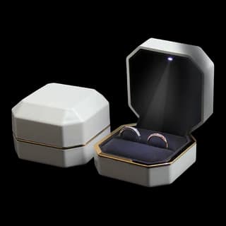 LED-Lighted Octagonal Jewelry Presentation Box