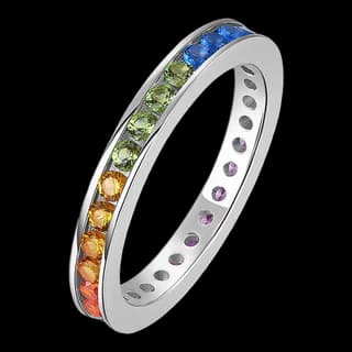 S925 Sterling Silver Multicolor Zircon Ring — JKW-D1C16E3D6153-V001