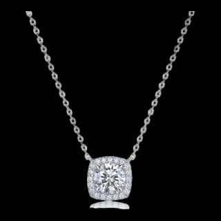 S925 Sterling Silver Lab-Grown Diamond Necklace — JKW-A17E0730A64A-V001