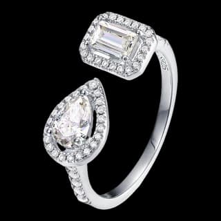 S925 Sterling Silver Moissanite Ring — JKW-EB7A15273C50-V001
