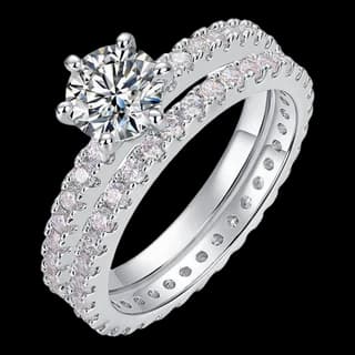 S925 Sterling Silver Moissanite Ring — JKW-70E683C80211-V001