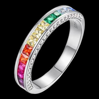 S925 Sterling Silver Multicolor Zircon Ring — JKW-8EAC17FD0C93-V001