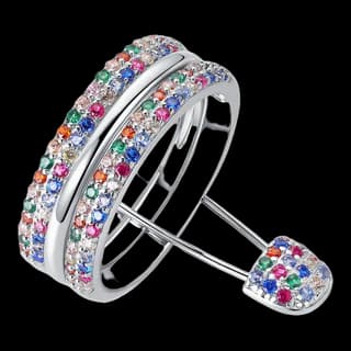 S925 Sterling Silver Multicolor Zircon Ring — JKW-C00EC79FFD52-V001