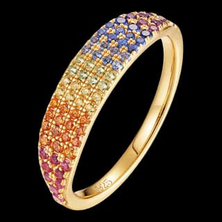 S925 Sterling Silver Multicolor Zircon Ring — JKW-0C14C67DE4D4-V001