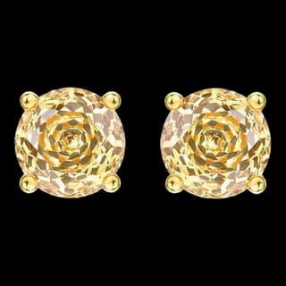 S925 Sterling Silver Zircon Stud Earrings (Pair) — JKW-AF88A8F49204-V001