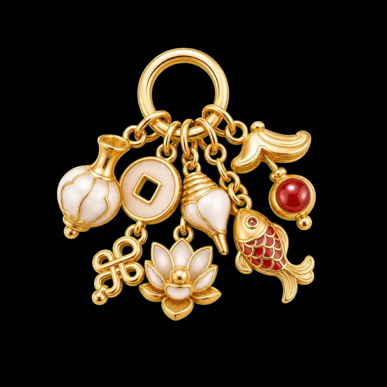Eight Treasures Gift Charm Set transparent product image