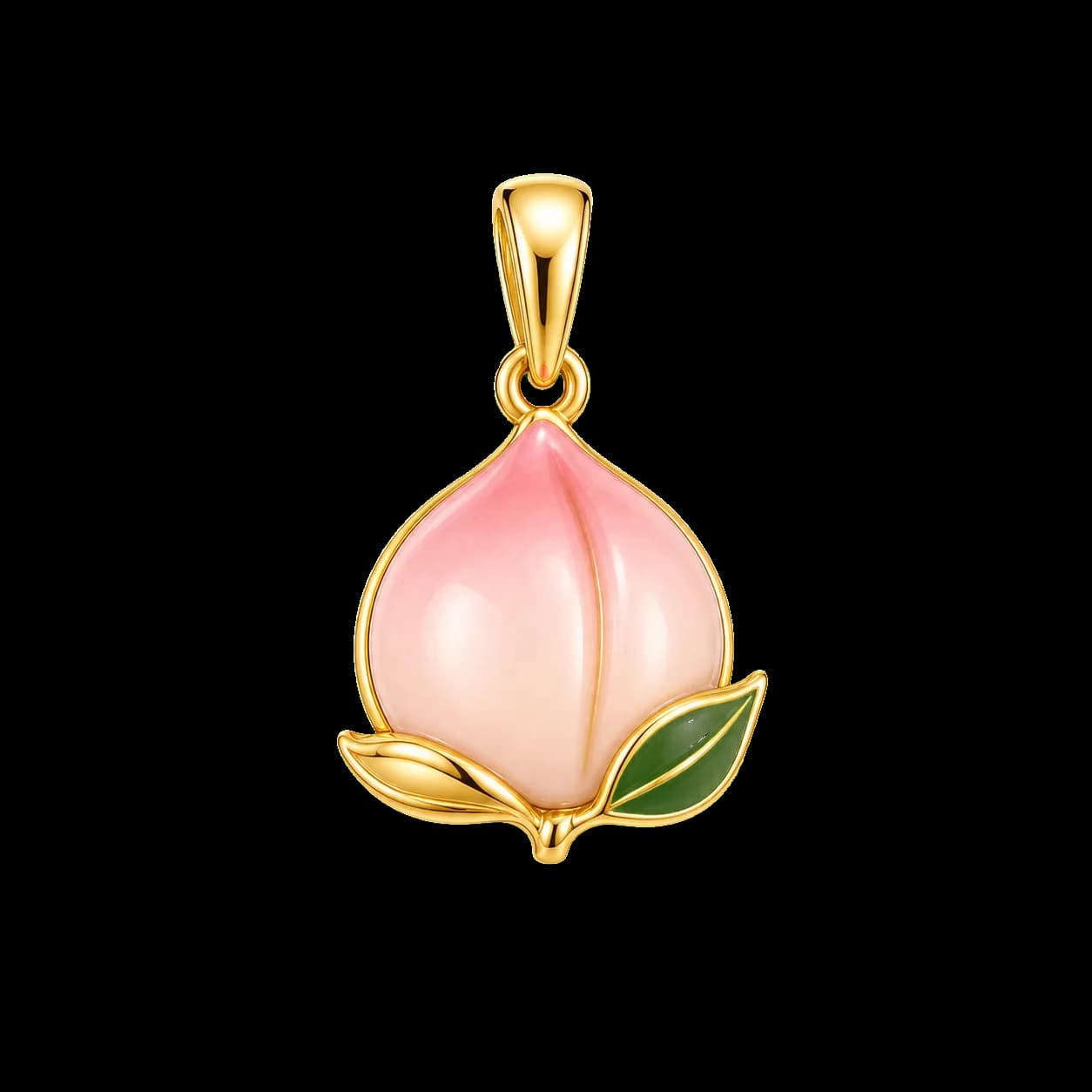 Longevity Peach Charm Pendant transparent product image