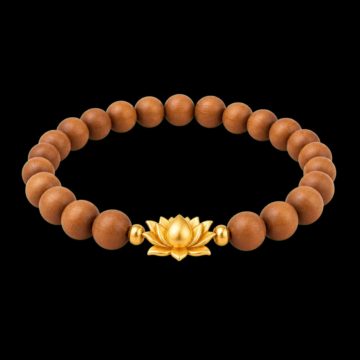 Mindful Lotus Bead Bracelet transparent product image
