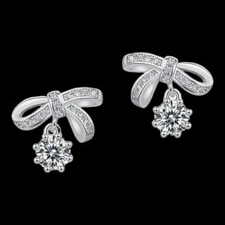 S925 Sterling Silver Moissanite Stud Earrings (Pair) — JKW-468DADC83FD9-V001