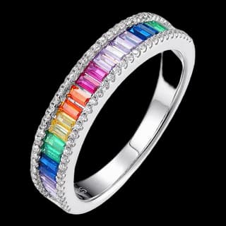 S925 Sterling Silver Multicolor Zircon Ring — JKW-99C4EC7DF12B-V001