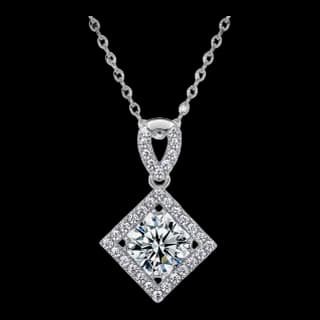 S925 Sterling Silver Lab-Grown Diamond Necklace — JKW-7BB9D857FC2A-V001