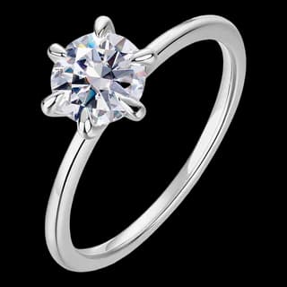 S925 Sterling Silver Moissanite Ring — JKW-A42317E7A598-V001