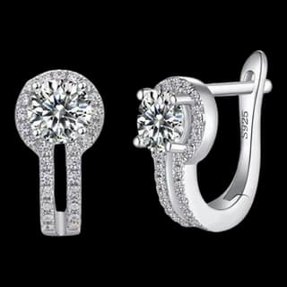 S925 Sterling Silver Moissanite Stud Earrings (Pair) — JKW-BDD28FCD7D52-V001