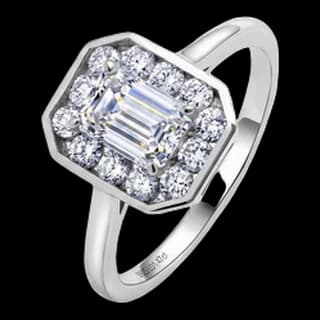 S925 Sterling Silver Lab-Grown Diamond Ring — JKW-2545ED54A583-V001