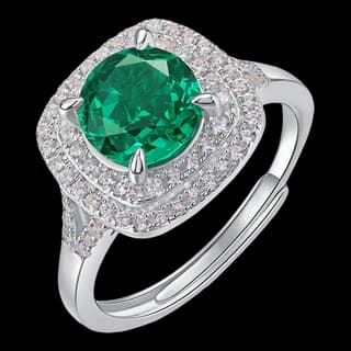 S925 Sterling Silver High-Carbon Diamond Ring — JKW-4E3B3D01E597-V001