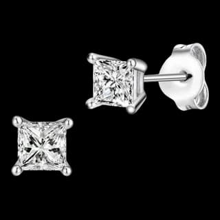 S925 Sterling Silver Zircon Stud Earrings (Pair) — JKW-28C5262CDFA0-V001