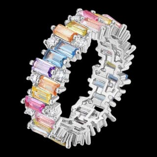 S925 Sterling Silver Multicolor Zircon Ring — JKW-A50EE7783CCE-V001