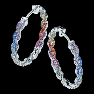 S925 Sterling Silver Moissanite Earrings (Pair) — JKW-1785F43500D7-V001
