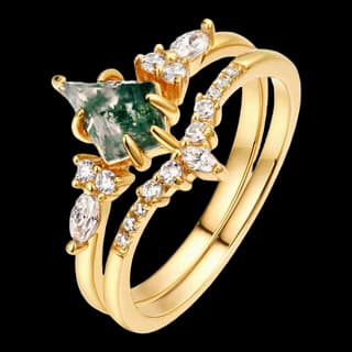 S925 Sterling Silver Moss Agate Ring — JKW-B773CB15E53D-V001
