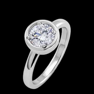 S925 Sterling Silver Lab-Grown Diamond Ring — JKW-21F5E60ED5C5-V001
