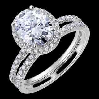S925 Sterling Silver Moissanite Ring — JKW-465EB1A281A9-V001