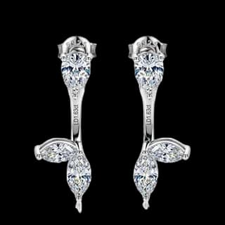 S925 Sterling Silver Lab-Grown Diamond Stud Earrings (Pair) — JKW-F0FBC09FBA57-V001