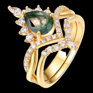 S925 Sterling Silver Moss Agate Ring — JKW-EC8DB5376A2D-V001