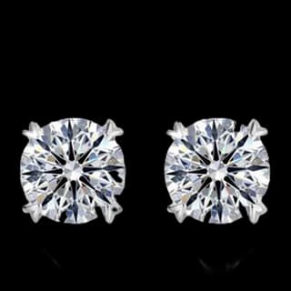 S925 Sterling Silver Lab-Grown Diamond Stud Earrings (Pair) — JKW-34849E412EC0-V001