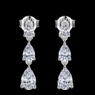 S925 Sterling Silver Lab-Grown Diamond Stud Earrings (Pair) — JKW-F91E6E577697-V001