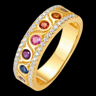 S925 Sterling Silver Multicolor Zircon Ring — JKW-111E84D742E4-V001