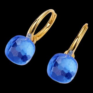 S925 Sterling Silver Synthetic Blue Crystal Stud Earrings (Pair) — JKW-01B2B15B2F35-V001