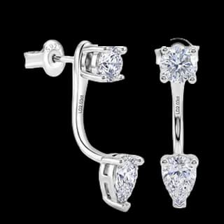 S925 Sterling Silver Lab-Grown Diamond Stud Earrings (Pair) — JKW-EC29775148BD-V001