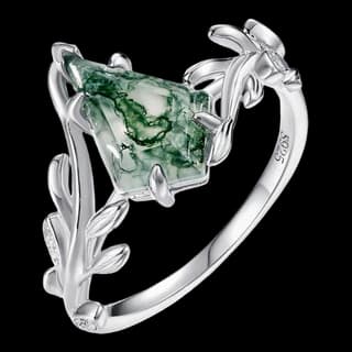 S925 Sterling Silver Moss Agate Ring — JKW-EB73CDB14D69-V001