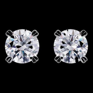 S925 Sterling Silver Moissanite Stud Earrings (Pair) — JKW-63FC464E5B08-V001