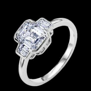 S925 Sterling Silver Lab-Grown Diamond Ring — JKW-F095F3D81B96-V001