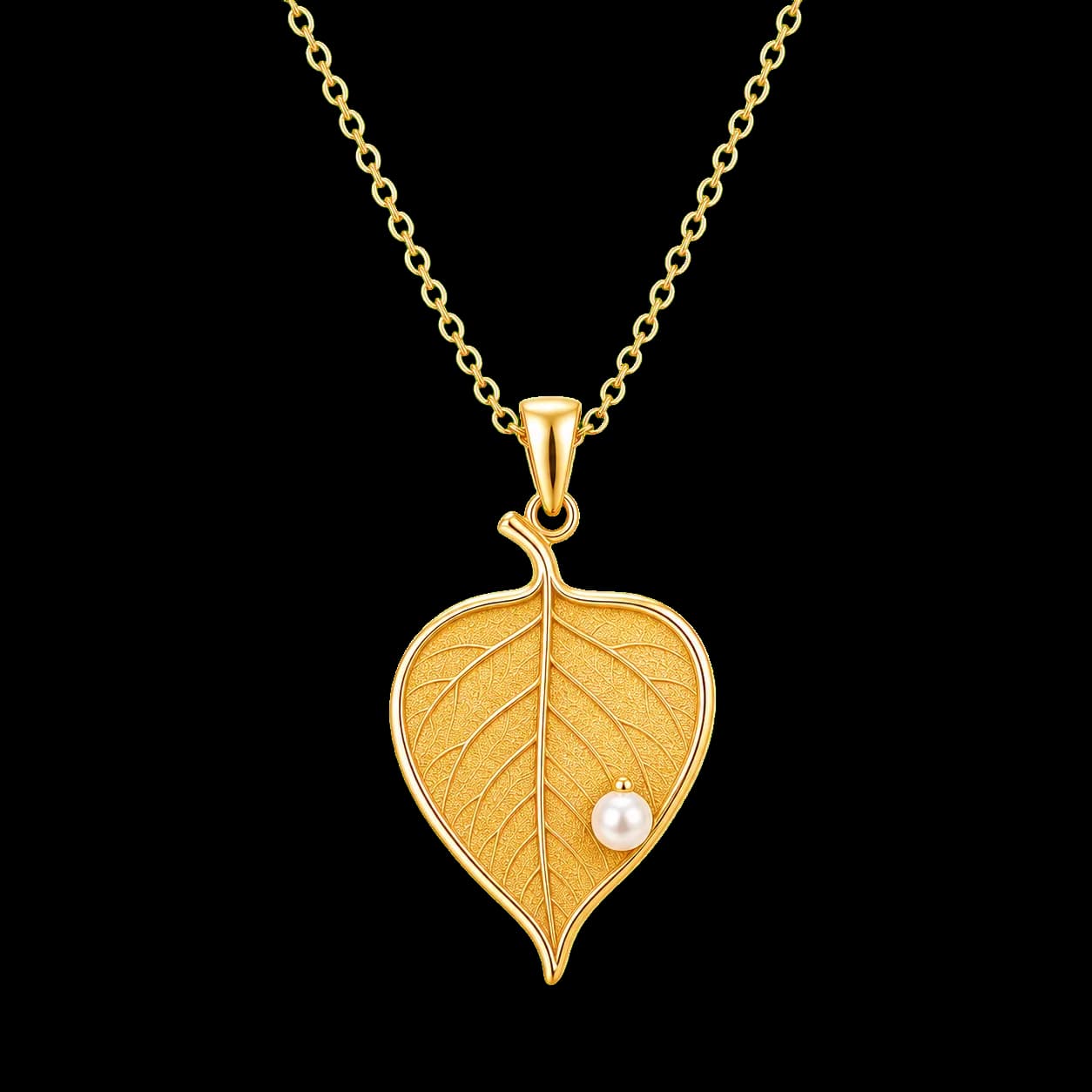 Bodhi Leaf Calm Pendant transparent product image