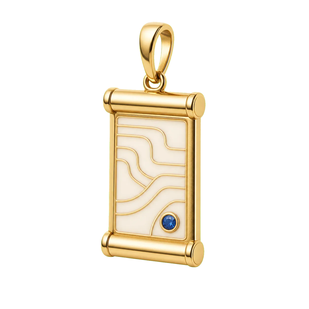 Book Scroll Graduation Pendant transparent product image