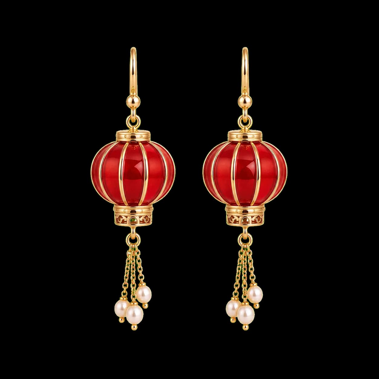 Lantern Festival Drop Earrings transparent product image