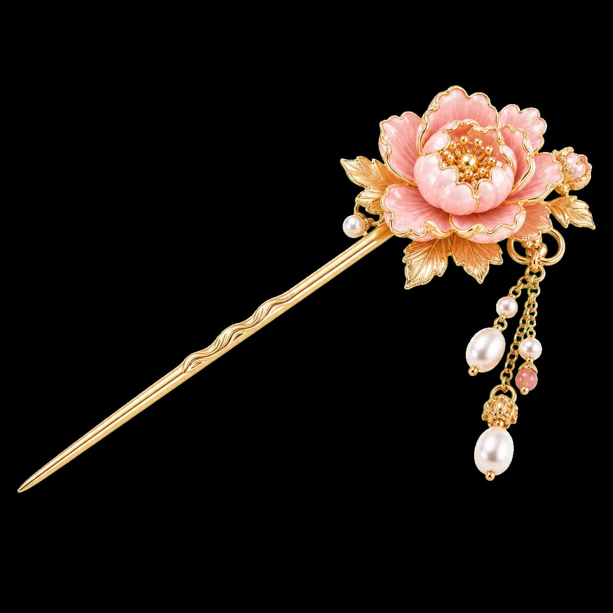 Peony Prosperity Hairpin transparent product image
